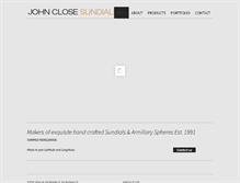 Tablet Screenshot of johnclosesundials.co.uk